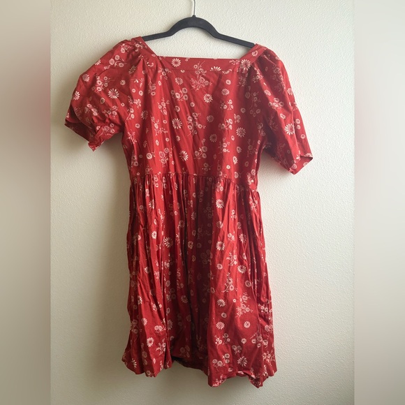 Madewell Red Floral Mini Dress - Picture 2 of 3